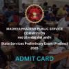 mppsc admit-card
